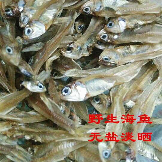 汕尾特产江鱼干野生小海鱼无盐淡晒海鲜干货500g包邮