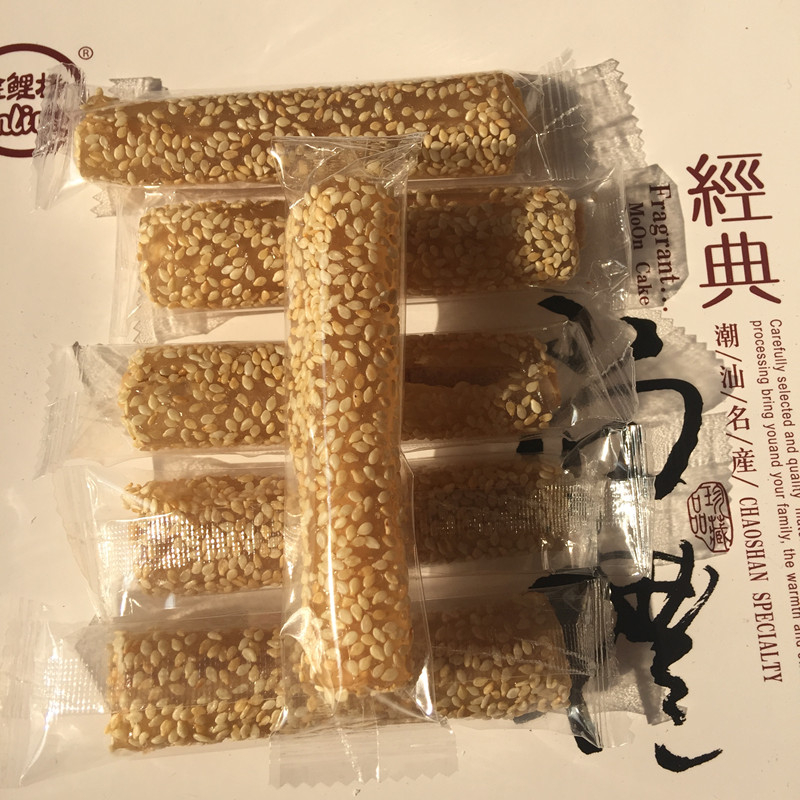 潮汕普宁特产 花生芝麻卷 芝麻鸭颈 花生软糖 西社糖铺 2包包邮