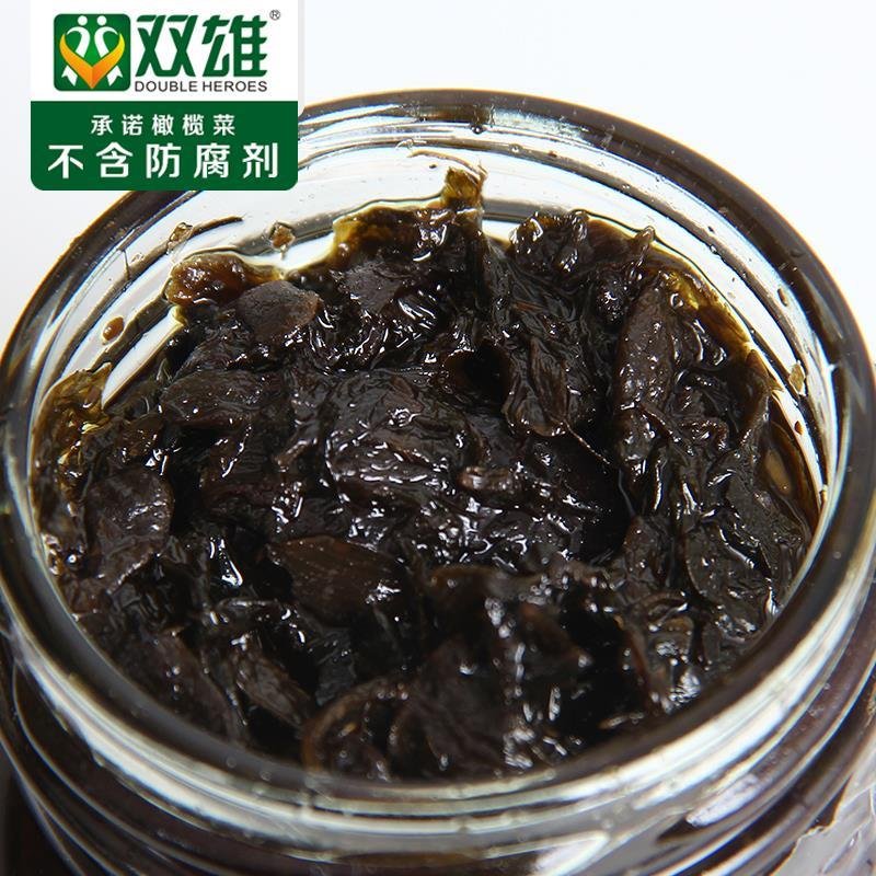双雄正宗潮汕橄榄菜咸菜酱菜特产450gx4瓶下饭菜开胃餐菜促销包邮