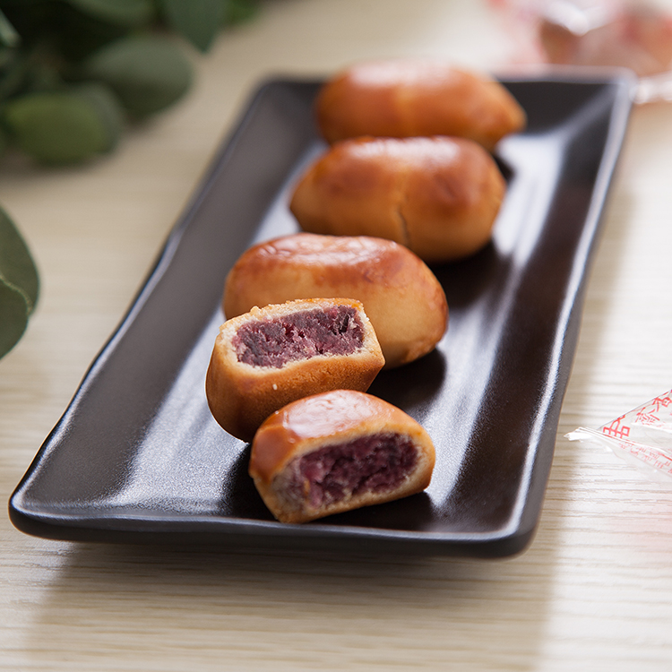 潮汕特产月饼皮紫薯饼糕点番薯饼小吃零食美食网红甜糖一斤包邮
