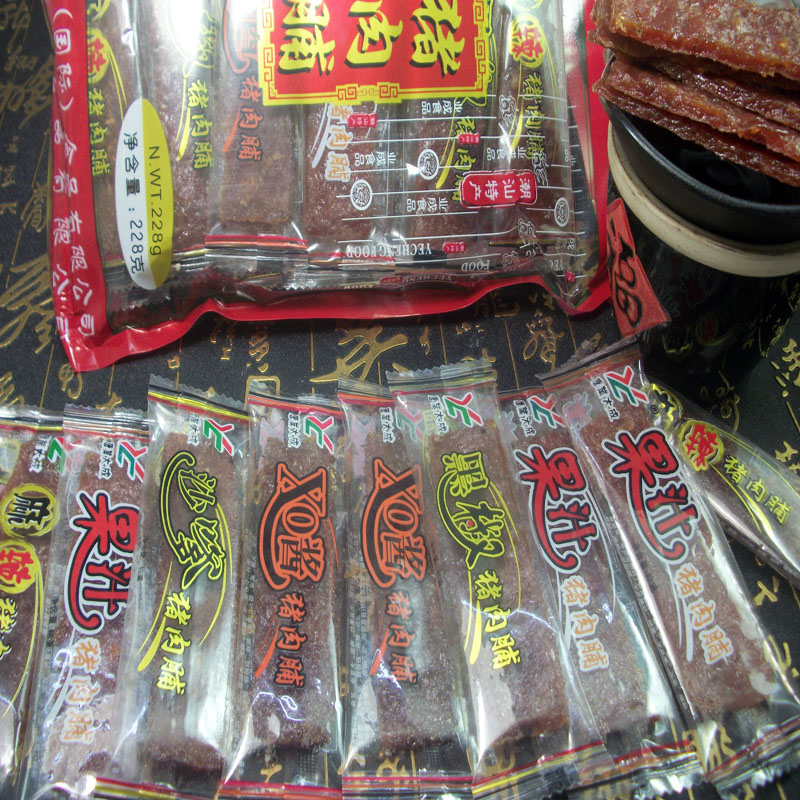 潮汕正宗猪肉脯肉类零食小吃熟食特产猪肉干多口味混合装休闲美食