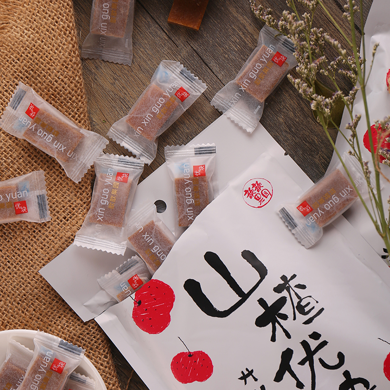 无添加山楂条 山楂优块 山楂块制品128g无添加宝宝儿童零食零嘴