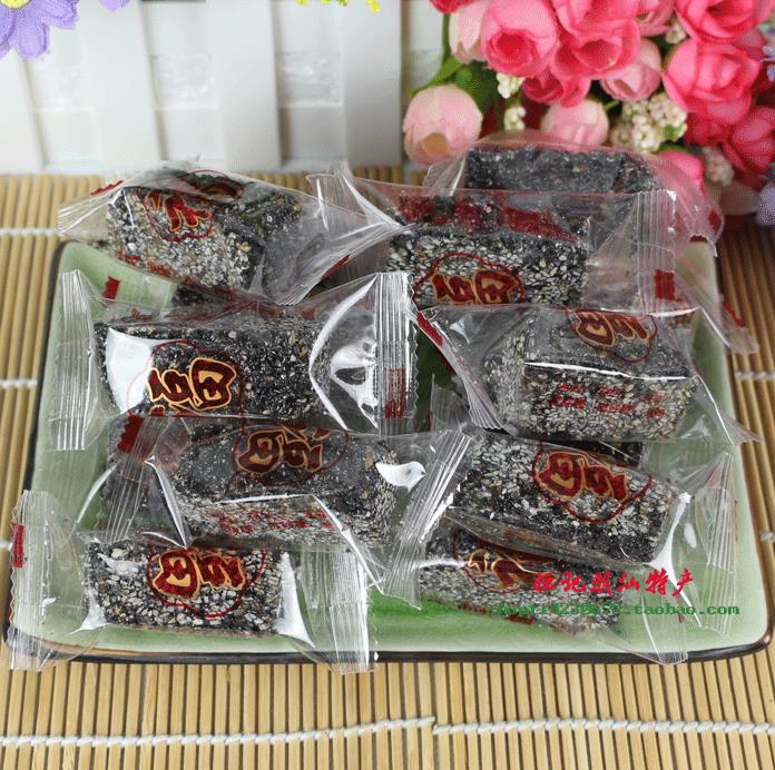 潮汕揭西特产 黑芝麻糖 独立小包装纯黑芝麻酥 纯芝麻条 500克