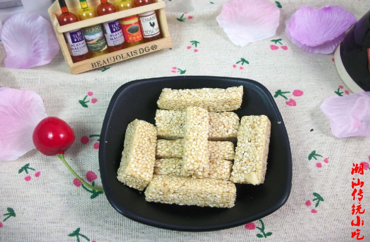 潮汕特产白芝麻特色糕点休闲零食芝麻酥条传统纯手工芝麻糖250克