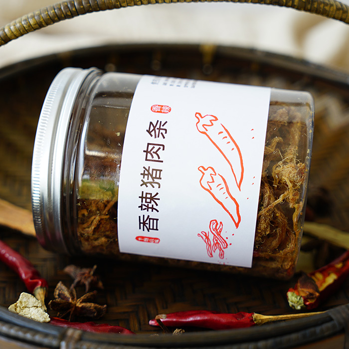 半饱良味 | 手撕猪肉条 香辣味 土猪的味道好好！潮汕特产 150g