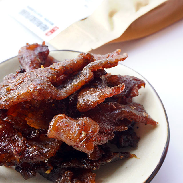 半饱良味 | 潮汕猪肉脯 宅人食堂 潮汕小吃特产碳烤 猪肉干 120g