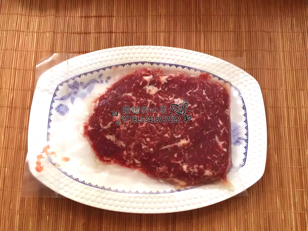 潮汕本土牛肉 肉 潮汕火锅 现杀牛肉 汕头新鲜牛肉 500克