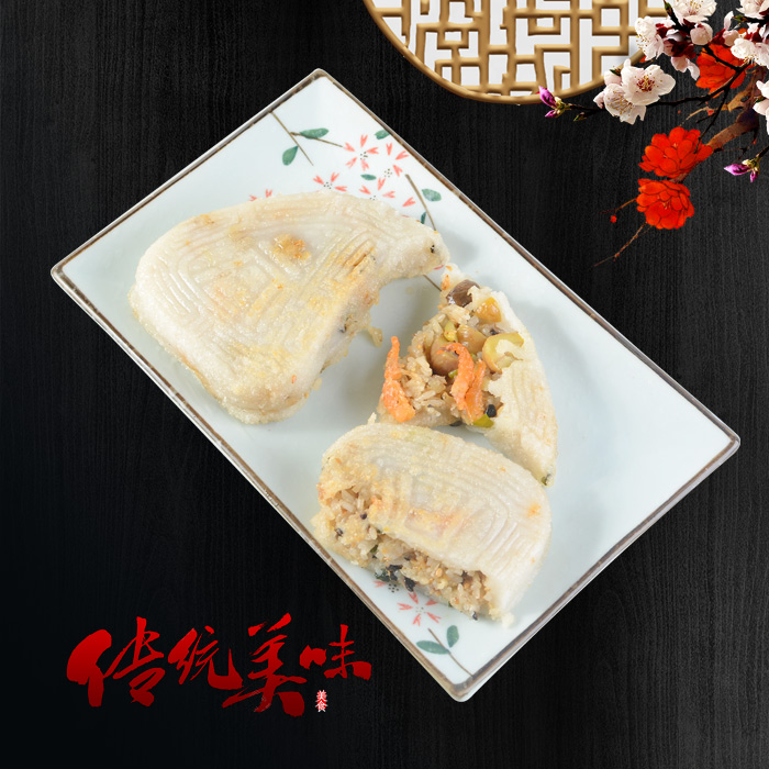 潮汕特产白饭粿 白壳桃粿 皮薄馅多 饭粿 手工糯米饭果3个真空
