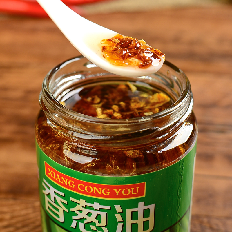 熊记香葱油调味油潮汕葱珠油葱珠朥葱头酥油调料佐料香油180G瓶装