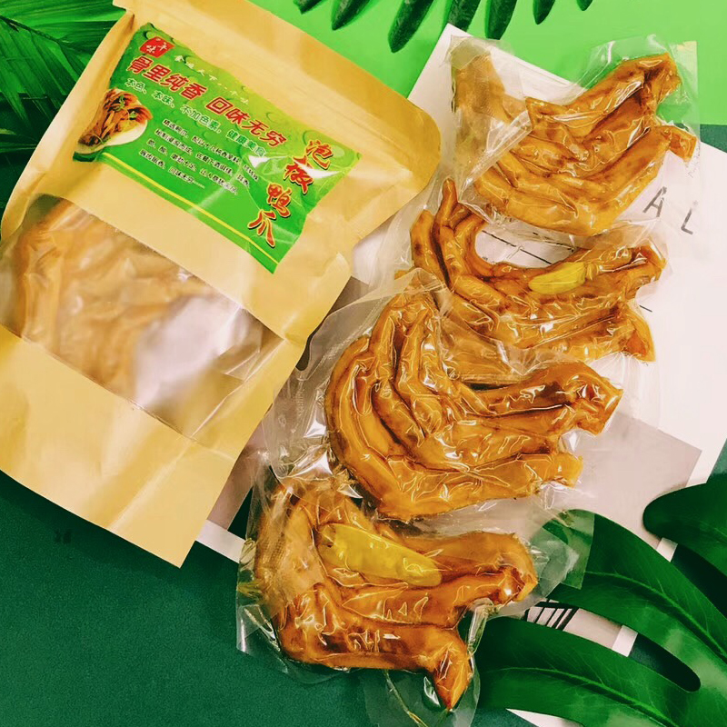 开胃鸭爪八千味醋泡鸭爪泡椒啤酒搭档卤味小吃休闲香辣零食