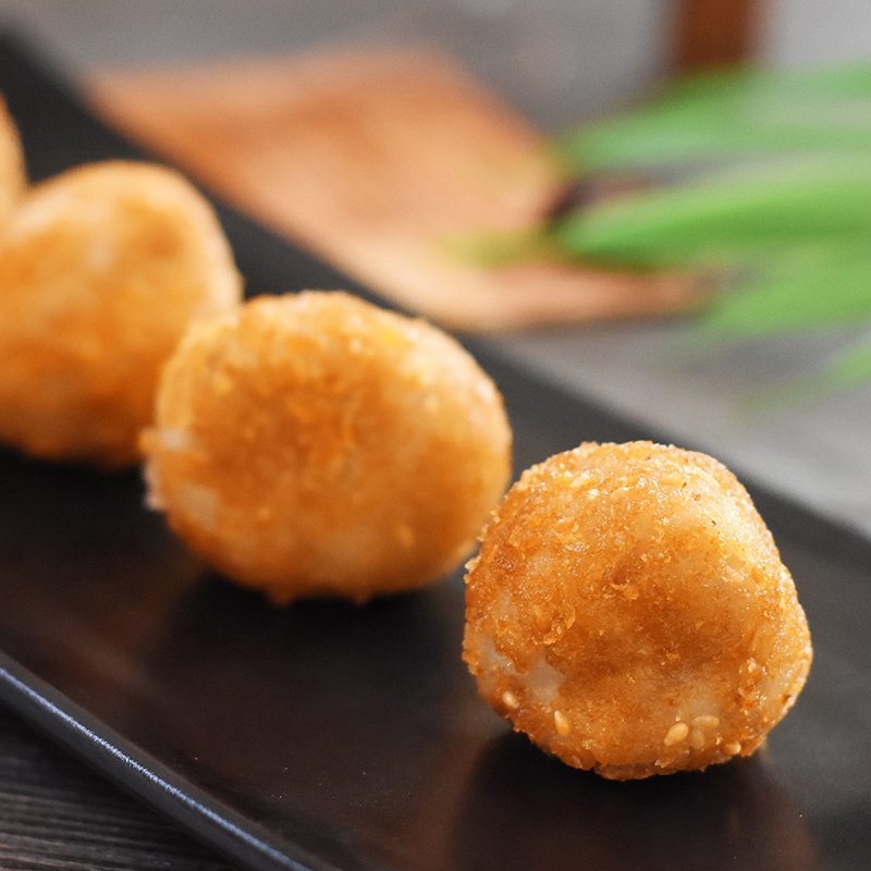 早餐油炸芋丸蛋黄特产小吃油炸食品速冻炸品炸货冷冻美食淘宝吃货
