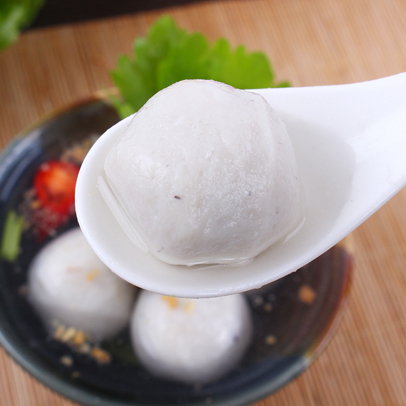 阿兴【鱼丸500g】广东汕头潮汕特产达濠手打鱼丸鱼蛋火锅食材顺丰
