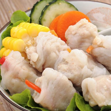 阿兴【鱼卷500g】广东汕头潮汕特产 正宗手打鱼册鱼饺丸火锅 顺丰