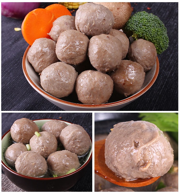 阿兴【牛筋丸A级500g】广东汕头潮汕特产火锅料正宗手打丸子 顺丰